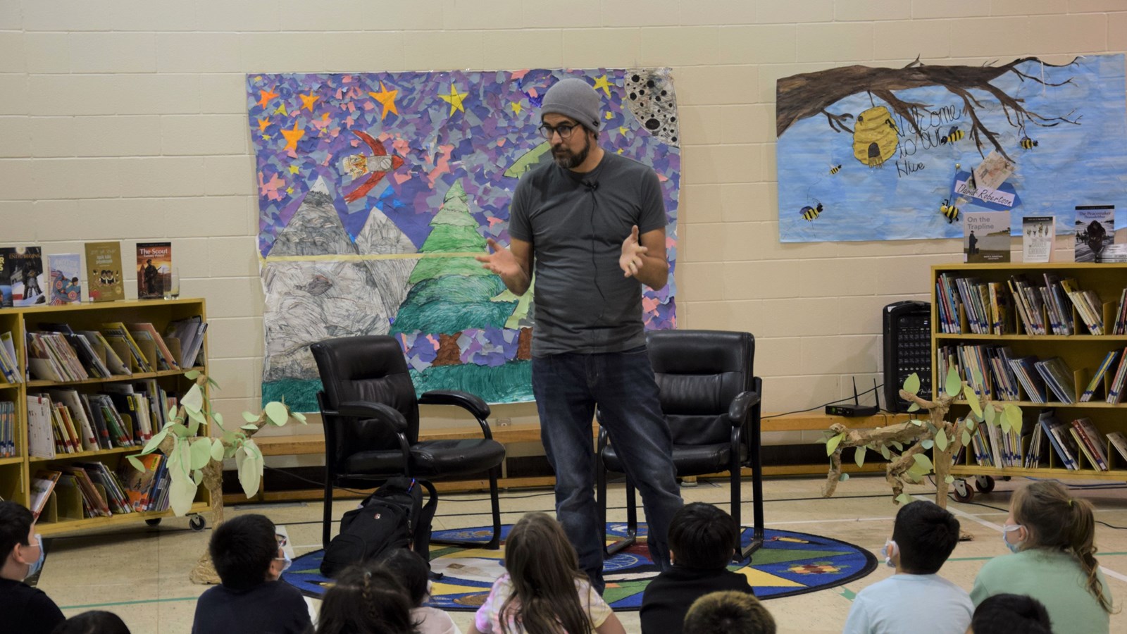 David Robertson visits Faraday School